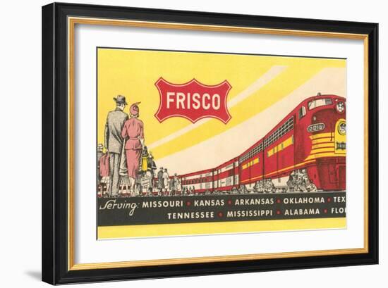 Frisco Train Ticket-null-Framed Art Print