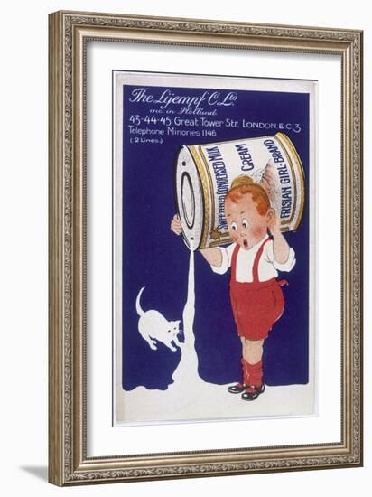 Frisian Girl Sweetened Condensed Milk-null-Framed Art Print