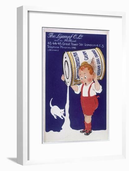 Frisian Girl Sweetened Condensed Milk-null-Framed Art Print