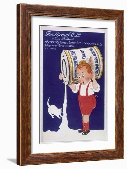 Frisian Girl Sweetened Condensed Milk-null-Framed Art Print