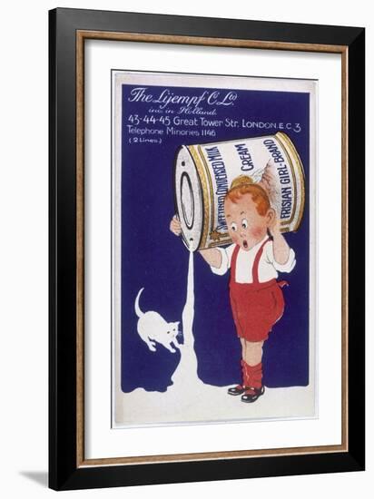 Frisian Girl Sweetened Condensed Milk-null-Framed Art Print