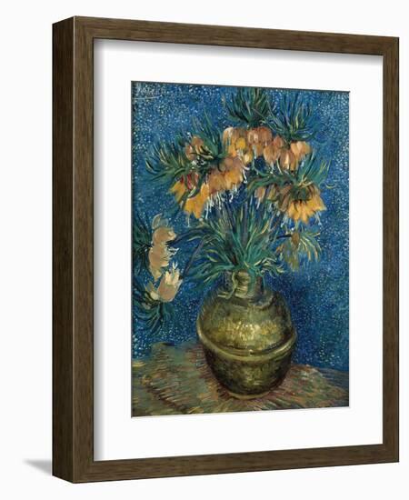 Fritillaries in a Copper Vase-Vincent van Gogh-Framed Giclee Print