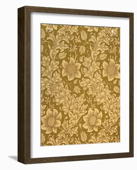 'Fritillary' Wallpaper Design, 1885-William Morris-Framed Giclee Print