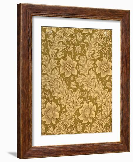 'Fritillary' Wallpaper Design, 1885-William Morris-Framed Giclee Print