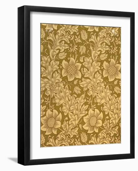 'Fritillary' Wallpaper Design, 1885-William Morris-Framed Giclee Print