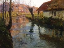 River Landscape, C.1897-Fritz Thaulow-Giclee Print