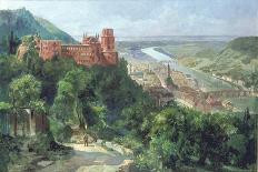 View of Heidelberg, c.1910-Fritz Genutat-Framed Giclee Print