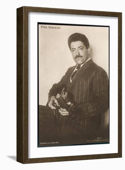 Fritz Kreisler Austrian-Born American Violinist and Composer-null-Framed Art Print