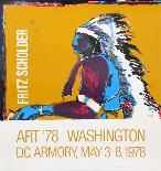 Art '78 - Washington D.C. Armory Show-Fritz Scholder-Framed Serigraph