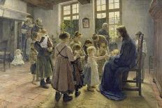The Mealtime Prayer, 1885-Fritz von Uhde-Framed Premier Image Canvas