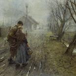 The Organ Grinder Is Coming, 1883-Fritz von Uhde-Giclee Print