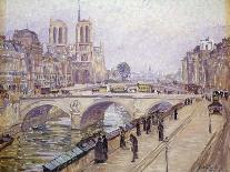 View of Notre Dame, Paris-Fritz Westendorp-Mounted Giclee Print