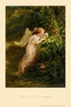 A Mother and Child with a Goat on a Path-Fritz Zuber-Buhler-Giclee Print