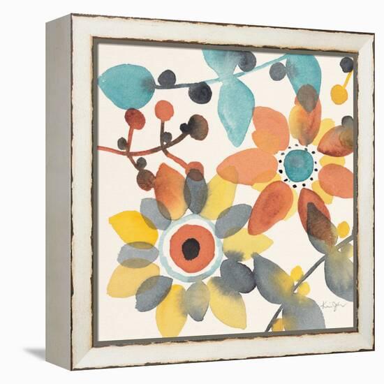 Frivolous Florals 1-Karin Johannesson-Framed Stretched Canvas