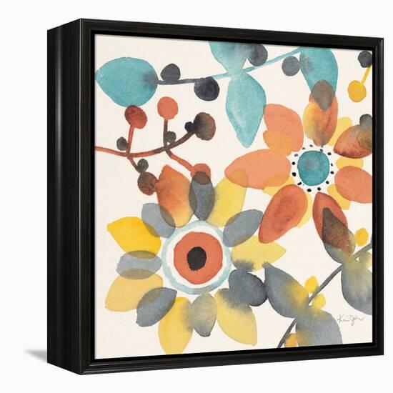 Frivolous Florals 1-Karin Johannesson-Framed Stretched Canvas