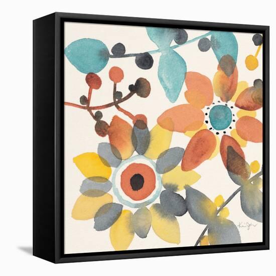 Frivolous Florals 1-Karin Johannesson-Framed Stretched Canvas