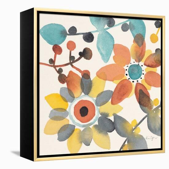 Frivolous Florals 1-Karin Johannesson-Framed Stretched Canvas