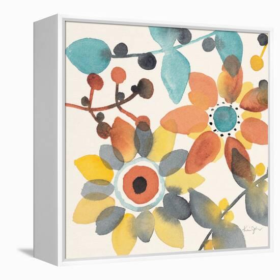 Frivolous Florals 1-Karin Johannesson-Framed Stretched Canvas