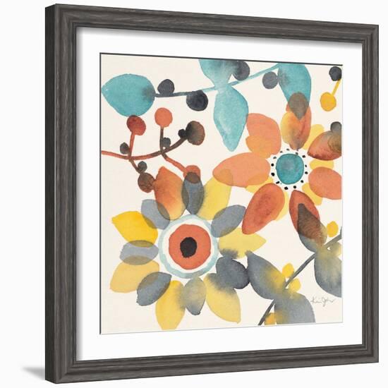 Frivolous Florals 1-Karin Johannesson-Framed Premium Giclee Print