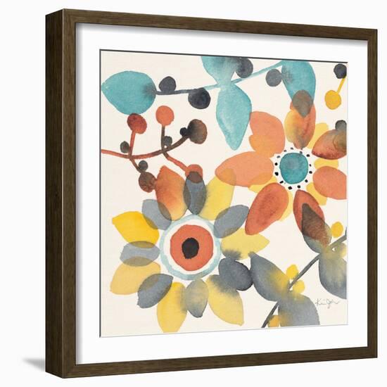 Frivolous Florals 1-Karin Johannesson-Framed Premium Giclee Print