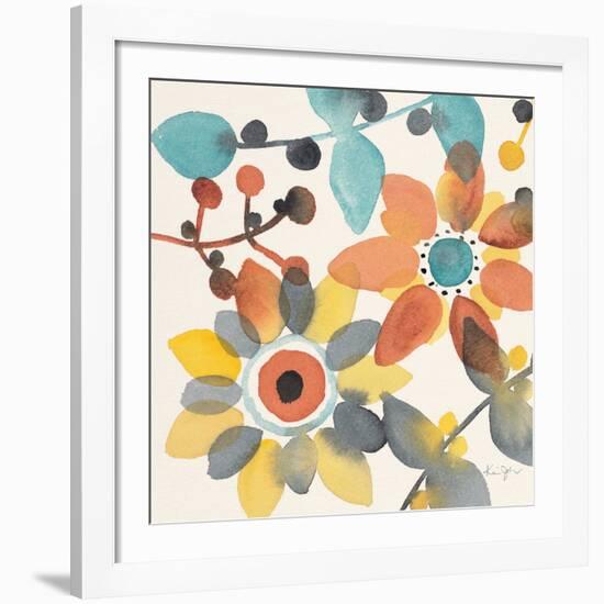 Frivolous Florals 1-Karin Johannesson-Framed Giclee Print