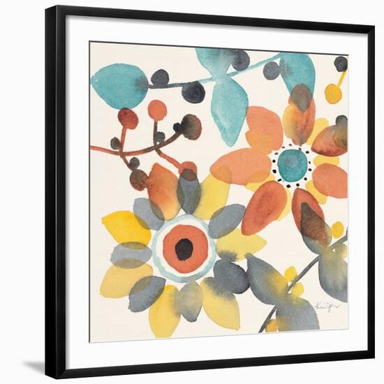 Frivolous Florals 1-Karin Johannesson-Framed Giclee Print