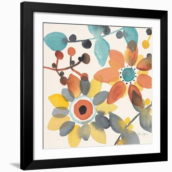 Frivolous Florals 1-Karin Johannesson-Framed Giclee Print