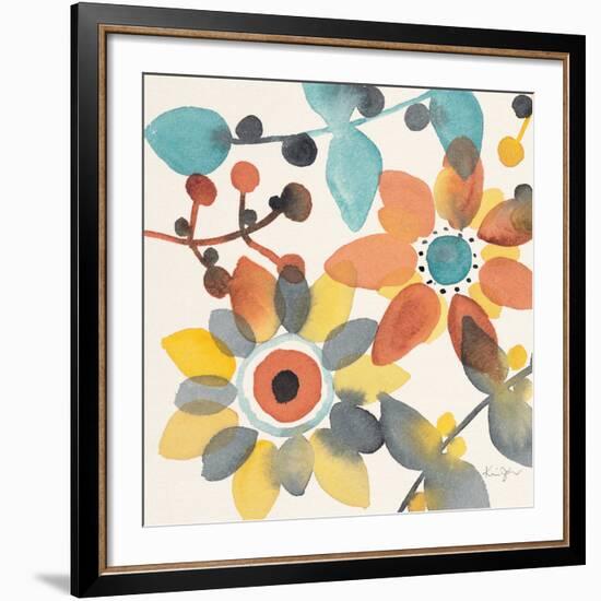 Frivolous Florals 1-Karin Johannesson-Framed Giclee Print