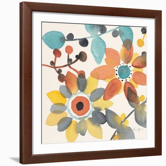 Frivolous Florals 1-Karin Johannesson-Framed Giclee Print