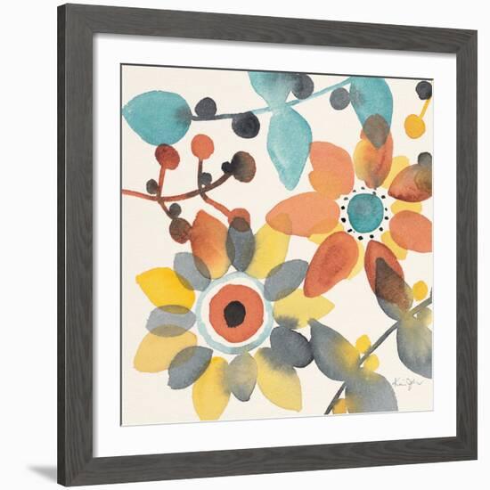 Frivolous Florals 1-Karin Johannesson-Framed Giclee Print