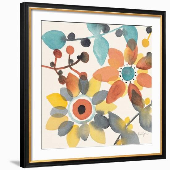 Frivolous Florals 1-Karin Johannesson-Framed Giclee Print