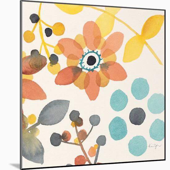 Frivolous Florals 2-Karin Johannesson-Mounted Premium Giclee Print