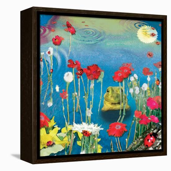 Frog And Ladybugs-Nancy Tillman-Framed Stretched Canvas