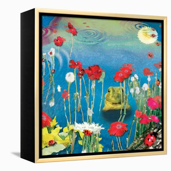 Frog And Ladybugs-Nancy Tillman-Framed Stretched Canvas