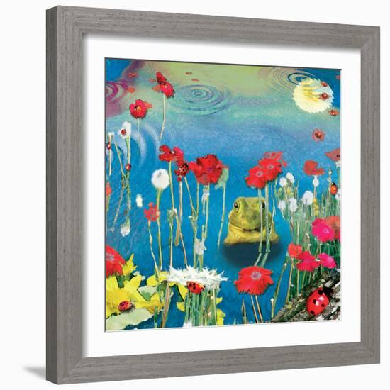 Frog And Ladybugs-Nancy Tillman-Framed Premium Giclee Print