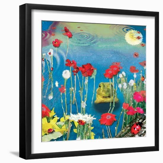 Frog And Ladybugs-Nancy Tillman-Framed Premium Giclee Print