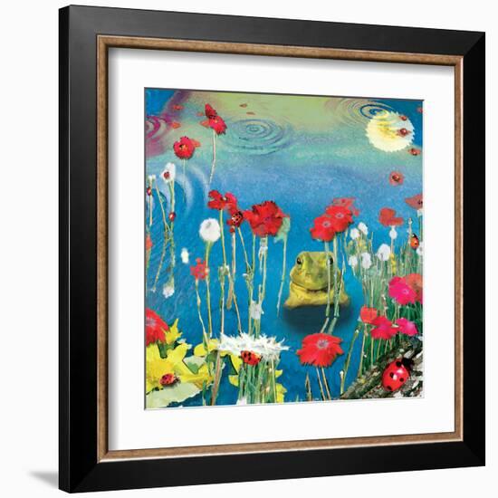 Frog And Ladybugs-Nancy Tillman-Framed Art Print