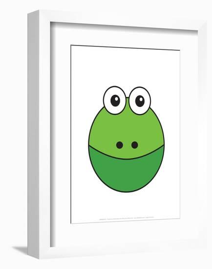 Frog - Animaru Cartoon Animal Print-Animaru-Framed Giclee Print