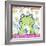 Frog In Clover-Valarie Wade-Framed Giclee Print