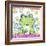 Frog In Clover-Valarie Wade-Framed Giclee Print