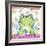 Frog In Clover-Valarie Wade-Framed Premium Giclee Print