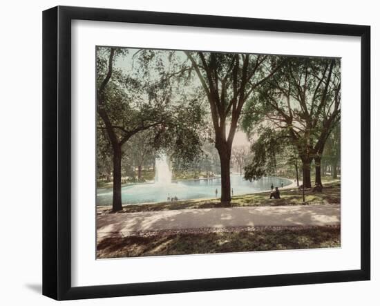 Frog Pond-null-Framed Art Print