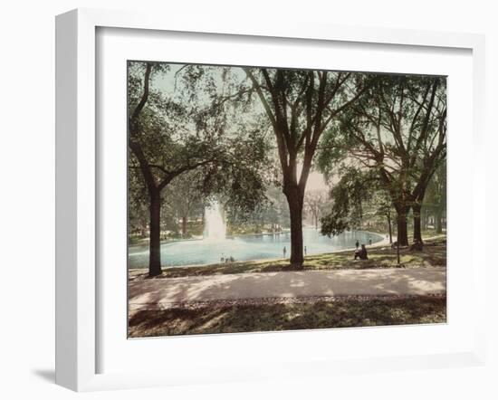 Frog Pond-null-Framed Art Print