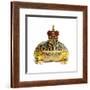 Frog Prince Wearing Crown-Andy and Clare Teare-Framed Photographic Print