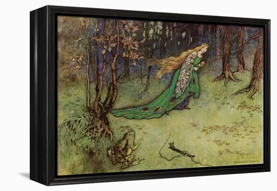 Frog Prince-Warwick Goble-Framed Premier Image Canvas