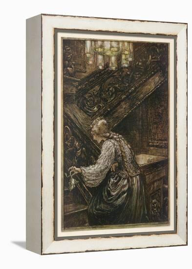 Frog Prince-Arthur Rackham-Framed Stretched Canvas