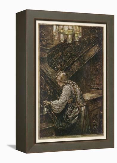 Frog Prince-Arthur Rackham-Framed Stretched Canvas