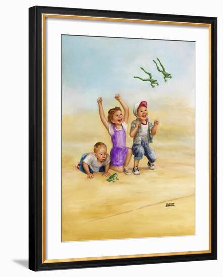 Frog Race-Dianne Dengel-Framed Giclee Print