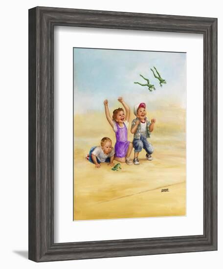 Frog Race-Dianne Dengel-Framed Giclee Print