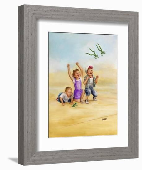 Frog Race-Dianne Dengel-Framed Giclee Print